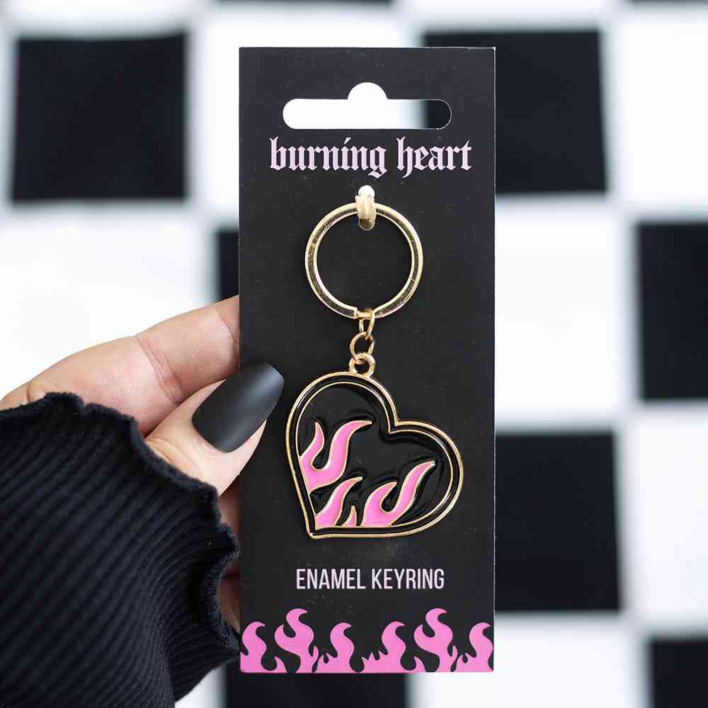 Something Different - Burning Heart Keychain - Multicolours